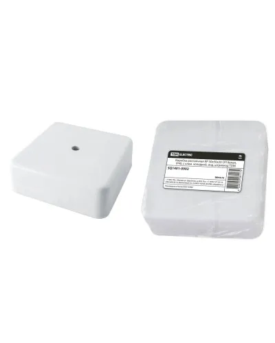 Коробка КР 50х50х20 ОП белая, IP40, с клеммной колодкой (SQ1401-0902). Распаячная коробка. TDM ЕLECTRIC в Абакане