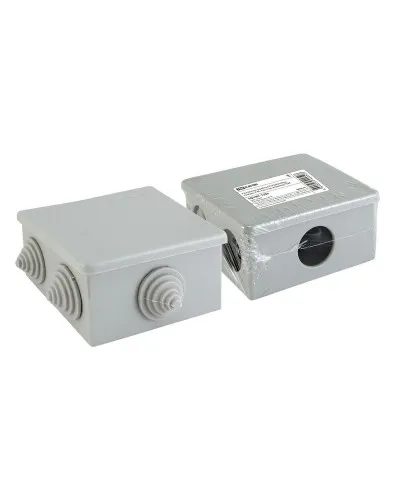 Распаячная коробка ОП 80х80х40мм, крышка, IP44, 6 вх. TDM (SQ1401-1235). Распаячная коробка ОП. TDM ЕLECTRIC в Абакане