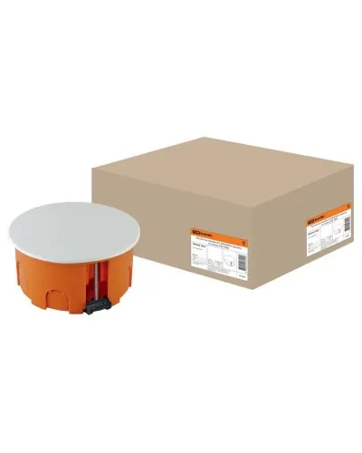 Распаячная коробка СП D80х40мм, крышка, пл. лапки, IP20, TDM (SQ1403-1025). Распаячная коробка СП. TDM ЕLECTRIC в Абакане