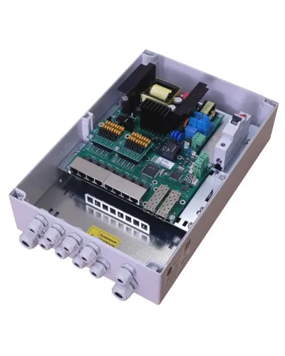 TFortis PSW-2G8F+. Коммутатор для подключения 8 камер. TFortis в Абакане