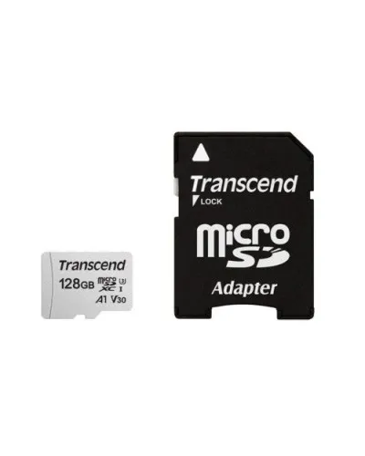 TS128GUSD300S-A. Карта памяти microSDXC, 128 ГБ, Class 10. TRANSCEND в Абакане