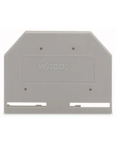 WAGO 280-301 торцевая пластина серая. Торцевая и промежуточная пластина. WAGO в Абакане