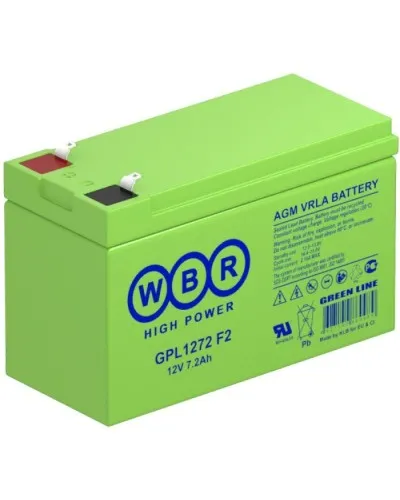 WBR GPL1272 F2. Аккумулятор герметичный свинцово-кислотный. WBR в Абакане