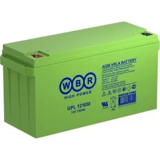 WBR GPL121550. Аккумулятор герметичный свинцово-кислотный. WBR