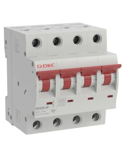 YON max MD63N 4P 6А 6кА C (MD63N-4PC6). Автоматический выключатель. ДКС в Абакане