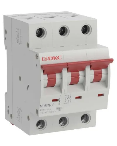YON max MD63N 3P 40А 6кА C (MD63N-3PC40). Автоматический выключатель. ДКС в Абакане