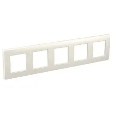 Рамка на 2+2+2+2+2 модуля (пятиместная), белая (75015W): Рамка пятиместная, Brava