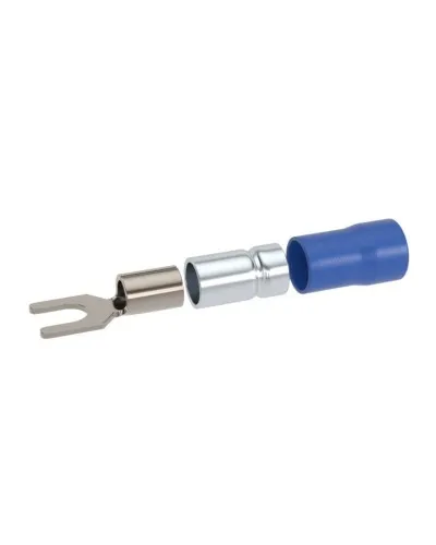 Наконечник вилочный НВИ 1,5-2,5 М3,5 (D3,7мм) (100 шт) (2B135P-DS-PVC). Наконечник вилочный с изолированным фланцем ПВХ, двойная гильза. ДКС в Абакане