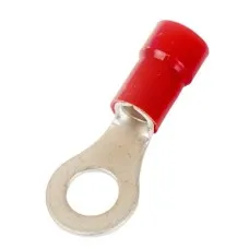 Наконечник НКИ 0,25-1,5 М8 (D8,4мм) с отверстием под винт (100 шт) (2A8P-EE-PA). Наконечник с отверстием под винт и изолированным фланцем ПА. ДКС