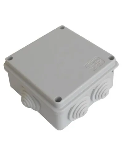Коробка JBS100 100х100х55, 6 вых., 3P (0,15...2,5мм²) серая (43007HF-GR). Коробка монтажная, огнестойкая, без галогена. Экопласт в Абакане