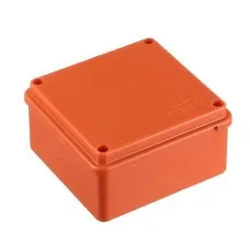 Коробка JBS100 100х100х55, 6 вых., 8P (1,5…10мм²) серая (43377HF). Коробка монтажная, огнестойкая, без галогена. Экопласт