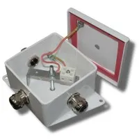 КМ-О (2к*6,0)-IP66-120х120, два ввода: Коробка монтажная огнестойкая