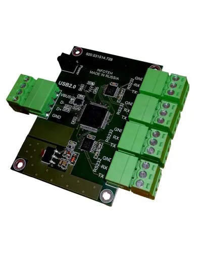 AVT-USB/4RS232. Промышленный преобразователь USB в RS-232. Инфотех в Абакане