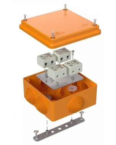 Коробка огнестойкая 100х100х50 (40-0300-FR1.5-8). Коробка огнестойкая для открытой установки. Промрукав в Абакане