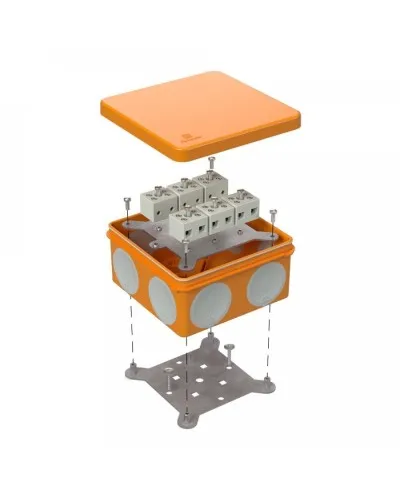 Коробка огнестойкая 100х100х50 (60-0300-FR6.0-12). Коробка огнестойкая для открытой установки. Промрукав в Абакане