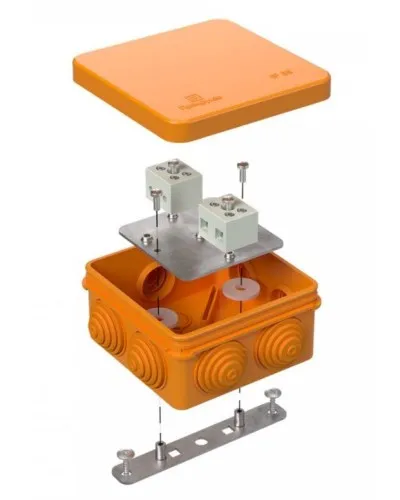 Коробка огнестойкая 40-0210-FR6.0-4 Е15-Е120 80х80х40. Коробка огнестойкая для открытой установки. Промрукав в Абакане